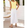 image:imageIDEALSANXUN Womens Gingham Crop Tank Tops 2026 Spring Summer Sleeveless Vest TopYellow