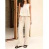 image:imageIDEALSANXUN Womens Linen Tank Tops Spring Summer Relaxed Fit Sleeveless ShirtsBeige