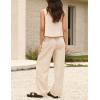 image:imageIDEALSANXUN Womens Linen Tank Tops Spring Summer Relaxed Fit Sleeveless ShirtsBeige