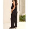 image:imageIDEALSANXUN Womens Linen Tank Tops Spring Summer Relaxed Fit Sleeveless ShirtsBlack