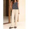 image:imageIDEALSANXUN Womens Linen Tank Tops Spring Summer Relaxed Fit Sleeveless ShirtsFloral Black