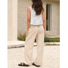 image:imageIDEALSANXUN Womens Linen Tank Tops Spring Summer Relaxed Fit Sleeveless ShirtsFloral White