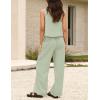 image:imageIDEALSANXUN Womens Linen Tank Tops Spring Summer Relaxed Fit Sleeveless ShirtsLight Green