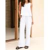 image:imageIDEALSANXUN Womens Linen Tank Tops Spring Summer Relaxed Fit Sleeveless ShirtsWhite
