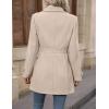 image:imageIDEALSANXUN Womens Wool Peacoat Trench Coat Dressy Blazer Fall Jackets Winter ClothingBeige