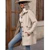 image:imageIDEALSANXUN Womens Wool Peacoat Trench Coat Dressy Blazer Fall Jackets Winter ClothingBeige
