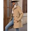 image:imageIDEALSANXUN Womens Wool Peacoat Trench Coat Dressy Blazer Fall Jackets Winter ClothingCamel