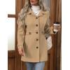 image:imageIDEALSANXUN Womens Wool Peacoat Trench Coat Dressy Blazer Fall Jackets Winter ClothingCamel