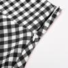 image:imageIDEALSANXUN Gothic Plaid Mini Skirts for Women Short High Waist Plaid SkirtsGingham Black