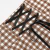 image:imageIDEALSANXUN Gothic Plaid Mini Skirts for Women Short High Waist Plaid SkirtsGingham Dark Khaki