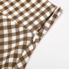 image:imageIDEALSANXUN Gothic Plaid Mini Skirts for Women Short High Waist Plaid SkirtsGingham Dark Khaki