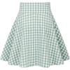 image:imageIDEALSANXUN Gothic Plaid Mini Skirts for Women Short High Waist Plaid SkirtsGingham Pastel Green