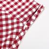 image:imageIDEALSANXUN Gothic Plaid Mini Skirts for Women Short High Waist Plaid SkirtsGingham Wine