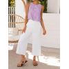 image:imageIDEALSANXUN Womens Gingham Crop Tank Tops 2026 Spring Summer Sleeveless Vest TopLight Purple