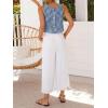 image:imageIDEALSANXUN Womens Gingham Crop Tank Tops 2026 Spring Summer Sleeveless Vest TopRetro Blue