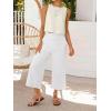 image:imageIDEALSANXUN Womens Gingham Crop Tank Tops 2026 Spring Summer Sleeveless Vest TopStriped Beige
