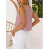 image:imageIDEALSANXUN Womens Gingham Crop Tank Tops 2026 Spring Summer Sleeveless Vest TopStriped Wine