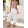image:imageIDEALSANXUN Womens Gingham Crop Tank Tops 2026 Spring Summer Sleeveless Vest TopStriped Wine