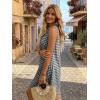 image:imageIDEALSANXUN Womens Gingham Dress Spring Summer Button Down Sleeveless Midi A Line DressBlack
