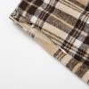 image:imageIDEALSANXUN Womens High Waist Plaid Skirt Bodycon Pencil Wool Mini SkirtsBrownkhaki