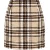 image:imageIDEALSANXUN Womens High Waist Plaid Skirt Bodycon Pencil Wool Mini SkirtsBrownkhaki