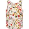 image:imageIDEALSANXUN Womens Linen Crop Tank Tops 2026 Spring Summer Beach Sleeveless TopsFloral Multi