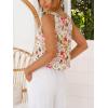 image:imageIDEALSANXUN Womens Linen Crop Tank Tops 2026 Spring Summer Beach Sleeveless TopsFloral Multi