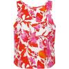 image:imageIDEALSANXUN Womens Linen Crop Tank Tops 2026 Spring Summer Beach Sleeveless TopsFloral Red