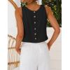 image:imageIDEALSANXUN Womens Scoop Neck Crop Tank Tops Spring Summer Sleeveless TopsBlack