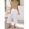 image:imageIDEALSANXUN Womens Scoop Neck Crop Tank Tops Spring Summer Sleeveless TopsDark Khaki