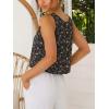 image:imageIDEALSANXUN Womens Scoop Neck Crop Tank Tops Spring Summer Sleeveless TopsFloral Black