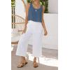 image:imageIDEALSANXUN Womens Scoop Neck Crop Tank Tops Spring Summer Sleeveless TopsGrey Blue