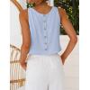 image:imageIDEALSANXUN Womens Scoop Neck Crop Tank Tops Spring Summer Sleeveless TopsLight Blue