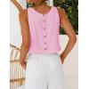 image:imageIDEALSANXUN Womens Scoop Neck Crop Tank Tops Spring Summer Sleeveless TopsPink