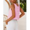 image:imageIDEALSANXUN Womens Scoop Neck Crop Tank Tops Spring Summer Sleeveless TopsPink