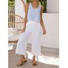 image:imageIDEALSANXUN Womens Scoop Neck Crop Tank Tops Spring Summer Sleeveless TopsStriped Light Blue