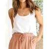 image:imageIDEALSANXUN Womens Scoop Neck Crop Tank Tops Spring Summer Sleeveless TopsWhite