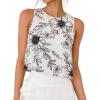 Floral Cream Black