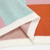 image:imageIDEALSANXUN Womens Color Block Cropped Sweater Fall Winter Trendy Cute Long Sleeve Knit Sweater TopsPink