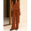 image:imageIDEALSANXUN Womens Linen Tank Tops Spring Summer Relaxed Fit Sleeveless ShirtsBrick Red