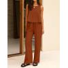 image:imageIDEALSANXUN Womens Linen Tank Tops Spring Summer Relaxed Fit Sleeveless ShirtsBrick Red