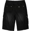 image:imageIDEALSANXUN Mens Casual Loose Fit MultiPockets Military Cargo ShortsDenim Black