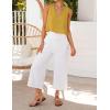 image:imageIDEALSANXUN Womens V Neck Cropped Linen Tank Tops Spring Summer Sleeveless ShirtsMustard Yellow