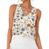 Floral Blue Brown