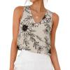 Floral Cream Black