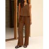 image:imageIDEALSANXUN Womens Linen Tank Tops Spring Summer Relaxed Fit Sleeveless ShirtsCoffee