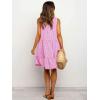 image:imageIDEALSANXUN Womens Gingham Dress Spring Summer Beach Sleeveless A Line Midi SundressPink