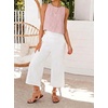 image:imageIDEALSANXUN Womens Gingham Crop Tank Tops 2026 Spring Summer Sleeveless Vest TopPatchwork Pink