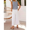 image:imageIDEALSANXUN Womens Gingham Crop Tank Tops 2026 Spring Summer Sleeveless Vest TopStriped Navy