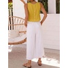 image:imageIDEALSANXUN Womens Linen Crop Tank Tops 2026 Spring Summer Beach Sleeveless TopsMustard Yellow